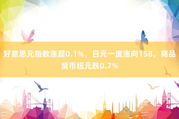 好意思元指数涨超0.1%，日元一度涨向158，商品货币纽元跌0.7%